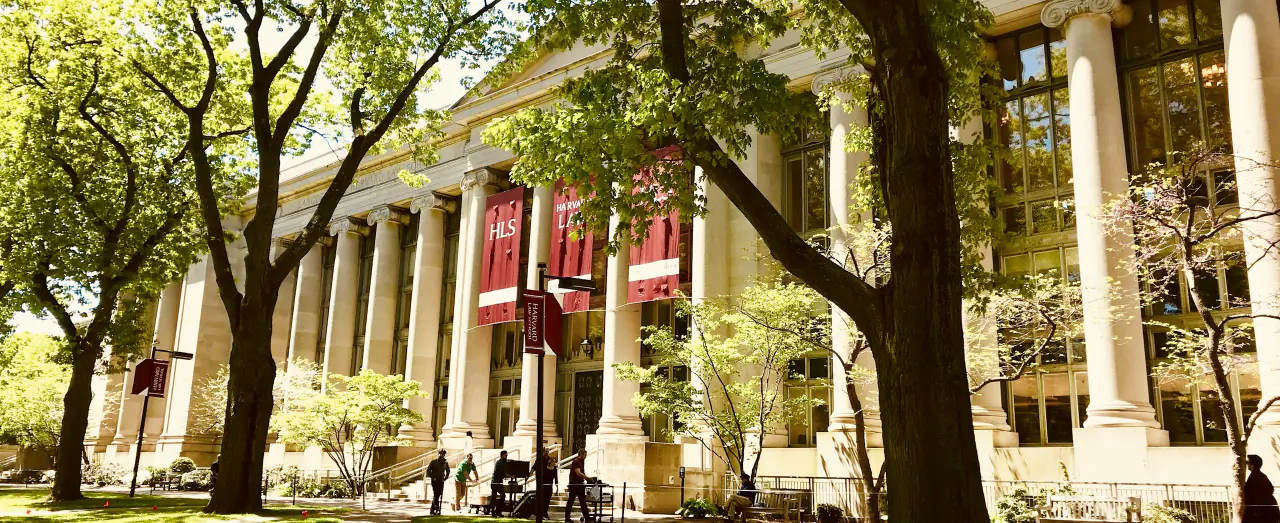 Harvard University campus building in the USA